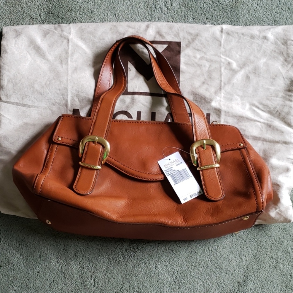 NWT Michael Michael Kors leather Stanford satchel
